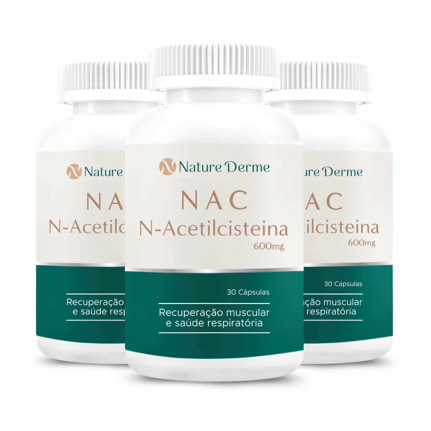 NAC - (N-Acetilcisteina) 600 mg - Recuperação Muscular e Saúde Respiratória