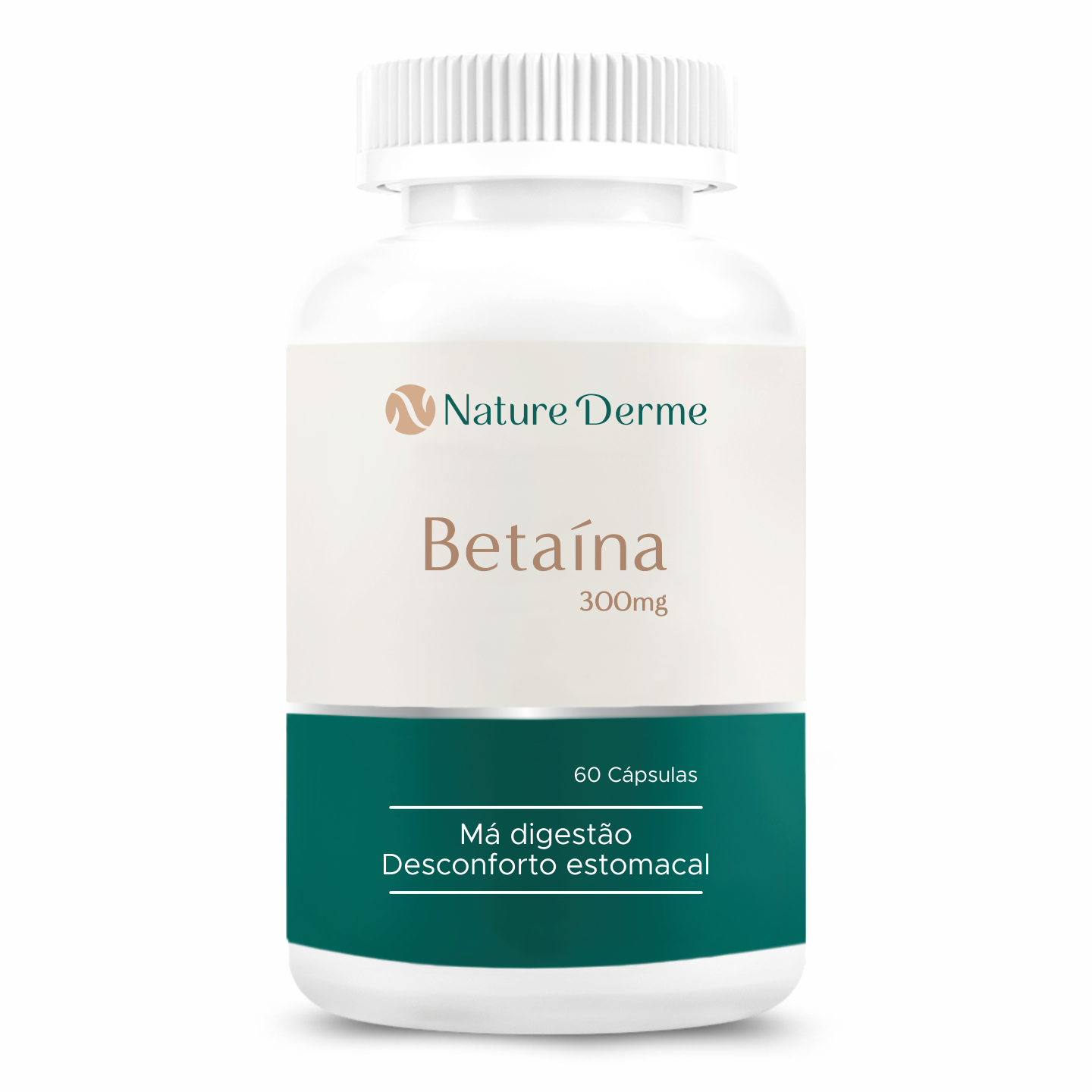 Betaína Cloridrato 300mg - Auxílio na Digestão