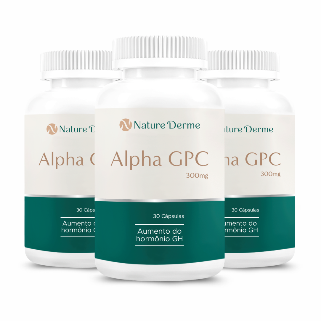 Alpha GPC 300mg - Aumento do hormônio GH