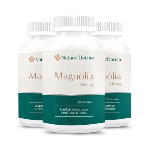 Magnólia 250mg - Equilíbrio do estresse e melhora do humor