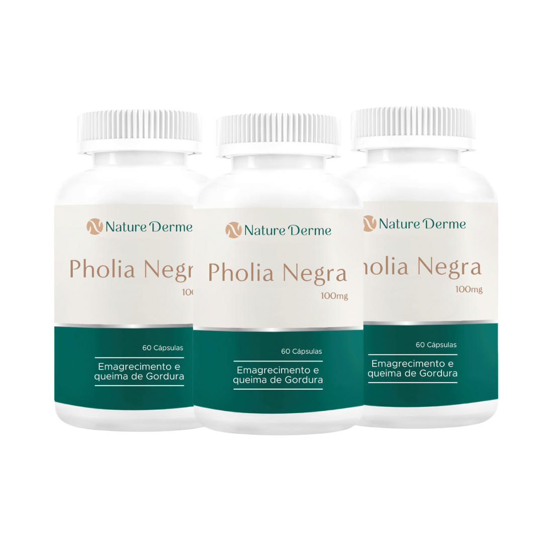 Pholia Negra 100mg - Auxilia no Emagrecimento e Queima de Gordura
