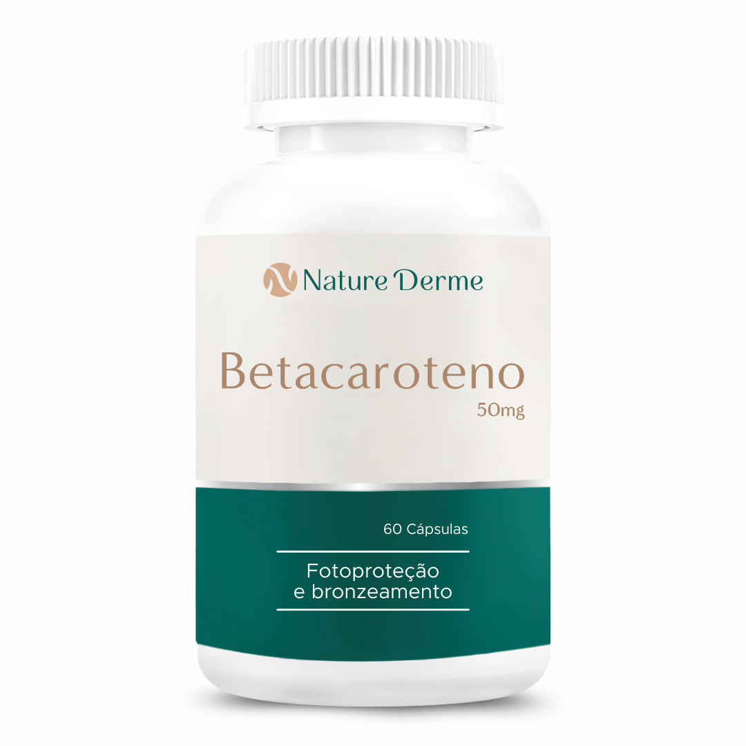 Betacaroteno 50mg - Fotoproteção e Bronzeamento