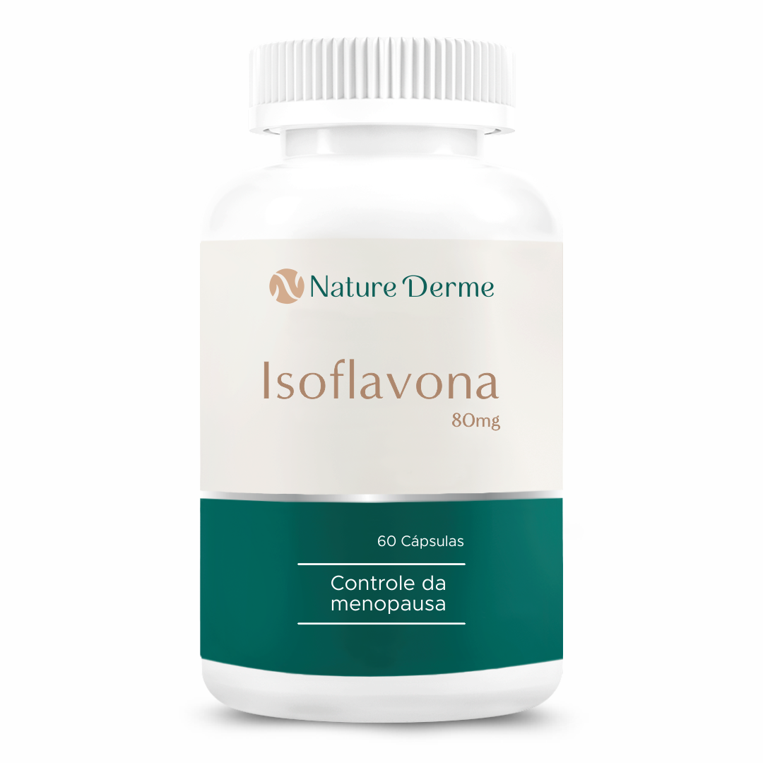 Isoflavona de soja 80mg - Alívio dos Sintomas da Menopausa e TPM