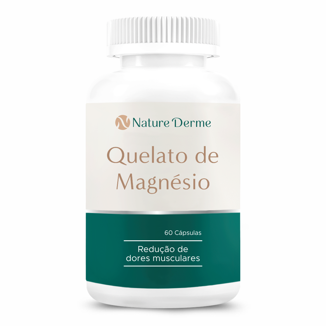 Quelato de magnésio 300mg - Fortalecimento Ósseo e prevenção a Osteoporose