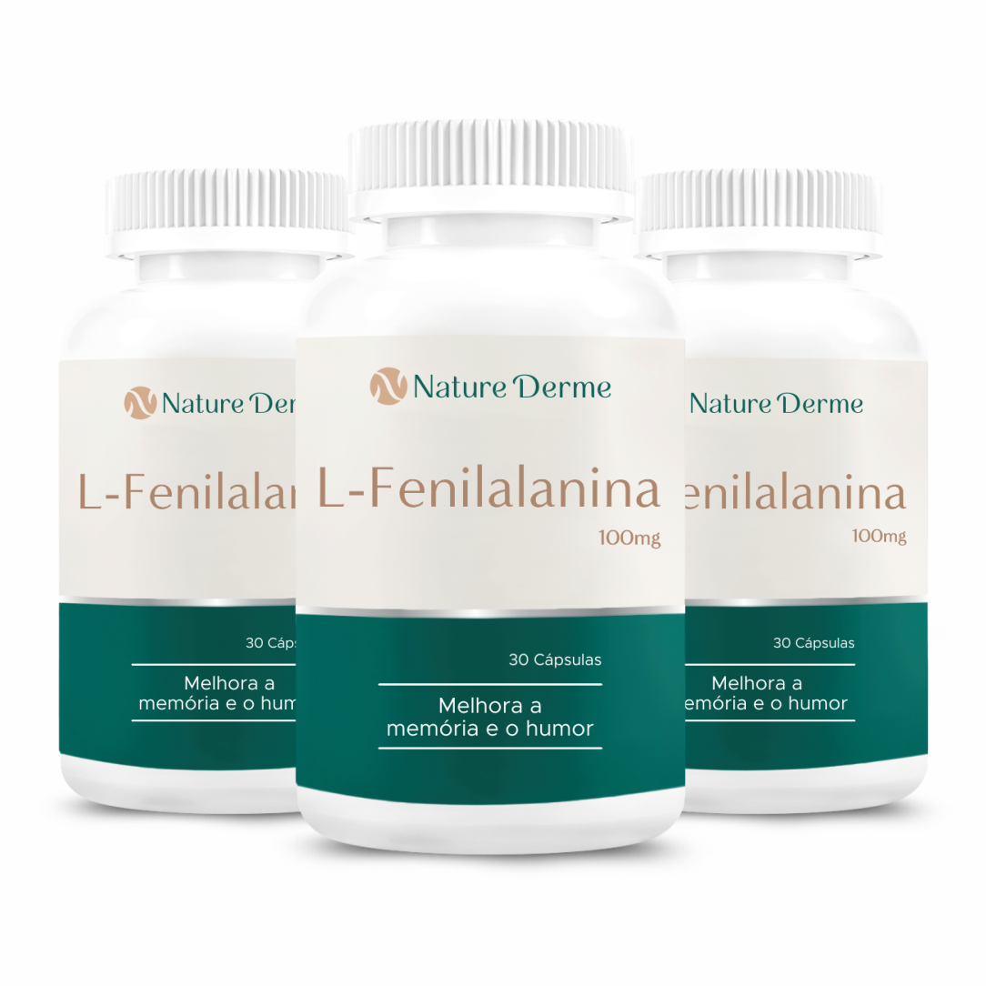 L - Fenilalanina 100mg - Promoção da Saude Mental