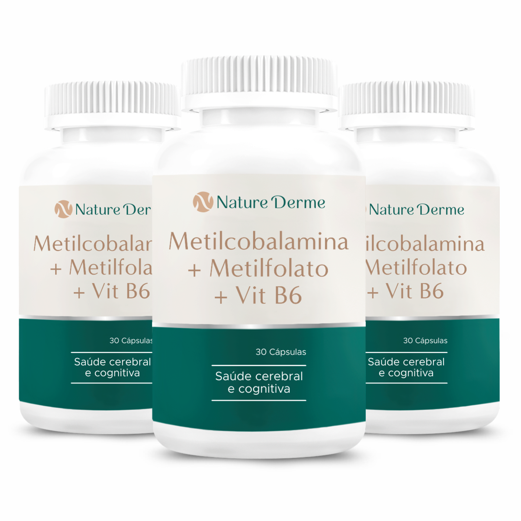 Metilcobalamina + Metilfolato + Vit B6 - Saúde Cerebral – Nature Derme