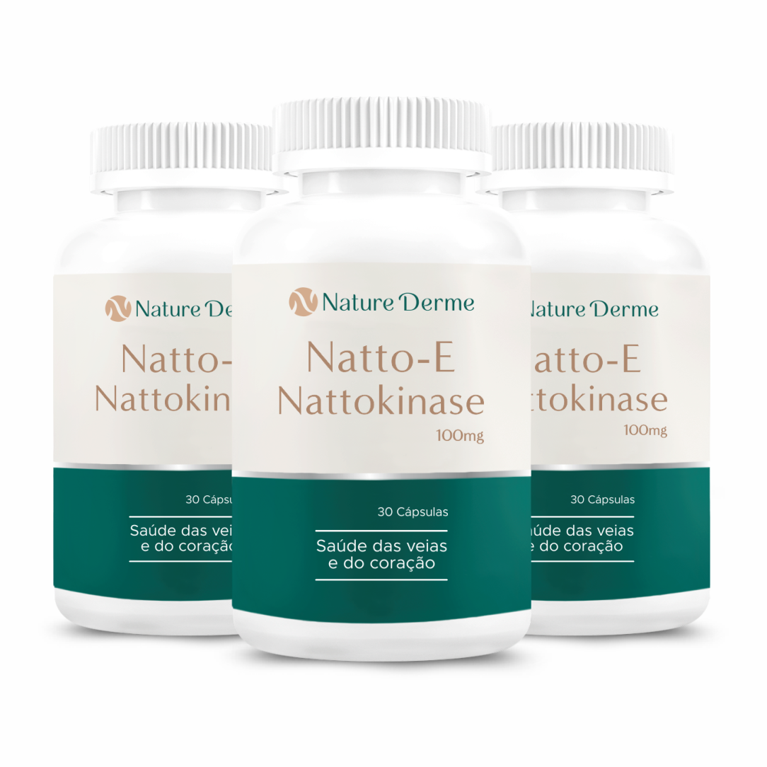 Natto-E (Nattokinase)100mg - Saúde das Veias e Artérias