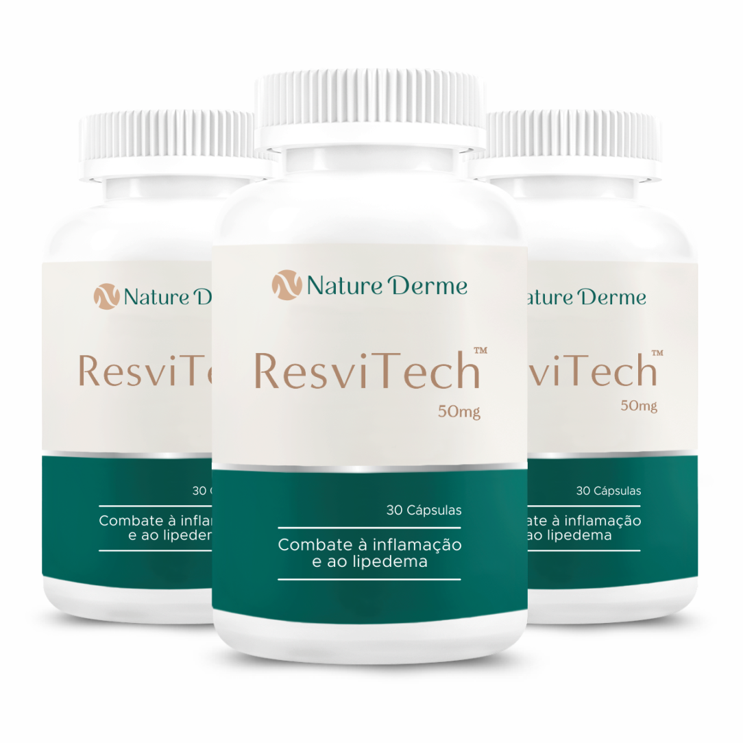 ResviTech™ 50mg - Combate à Inflamação e aos Sintomas do Lipedema