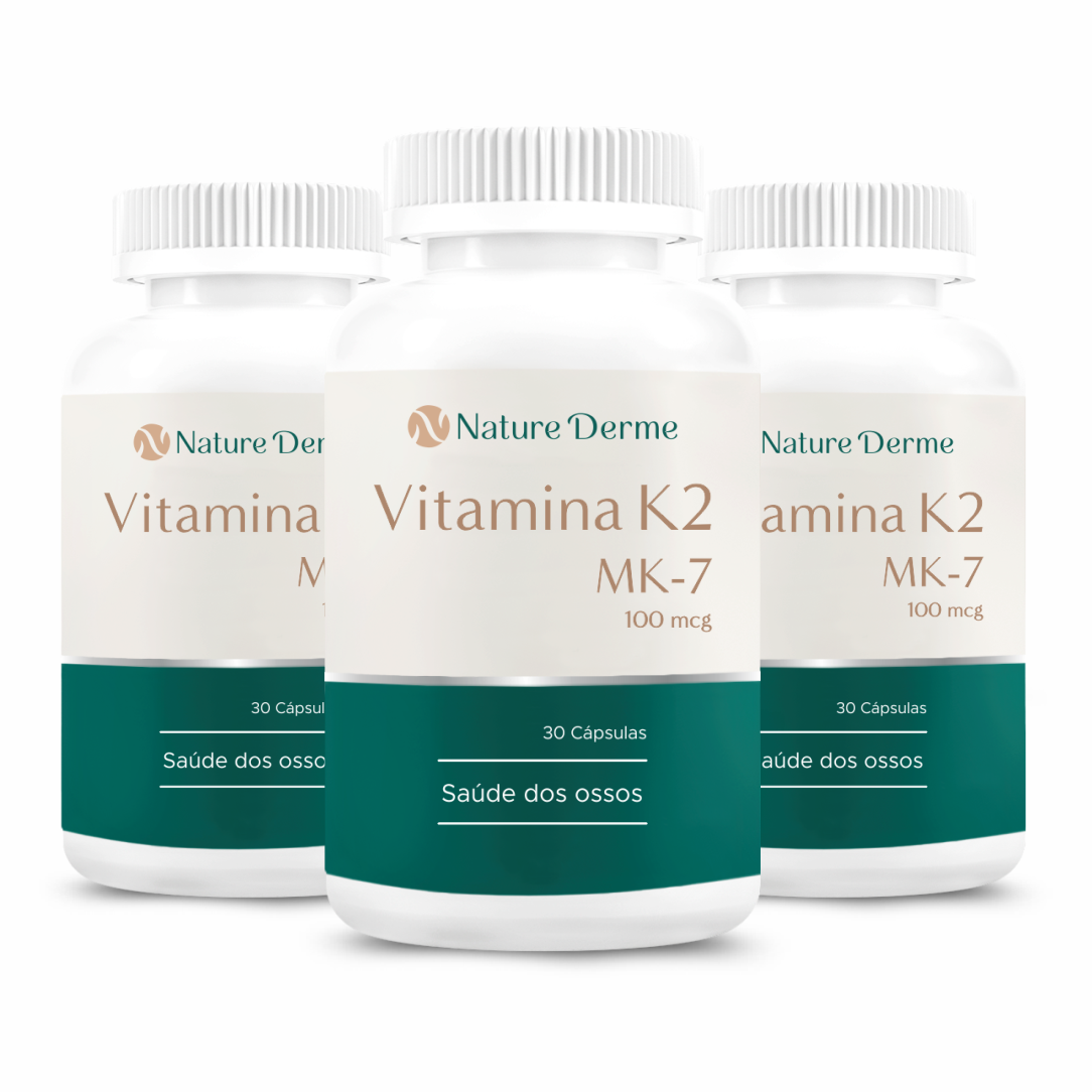 Vitamina K2 Mk-7 100Mcg - Saúde dos Ossos