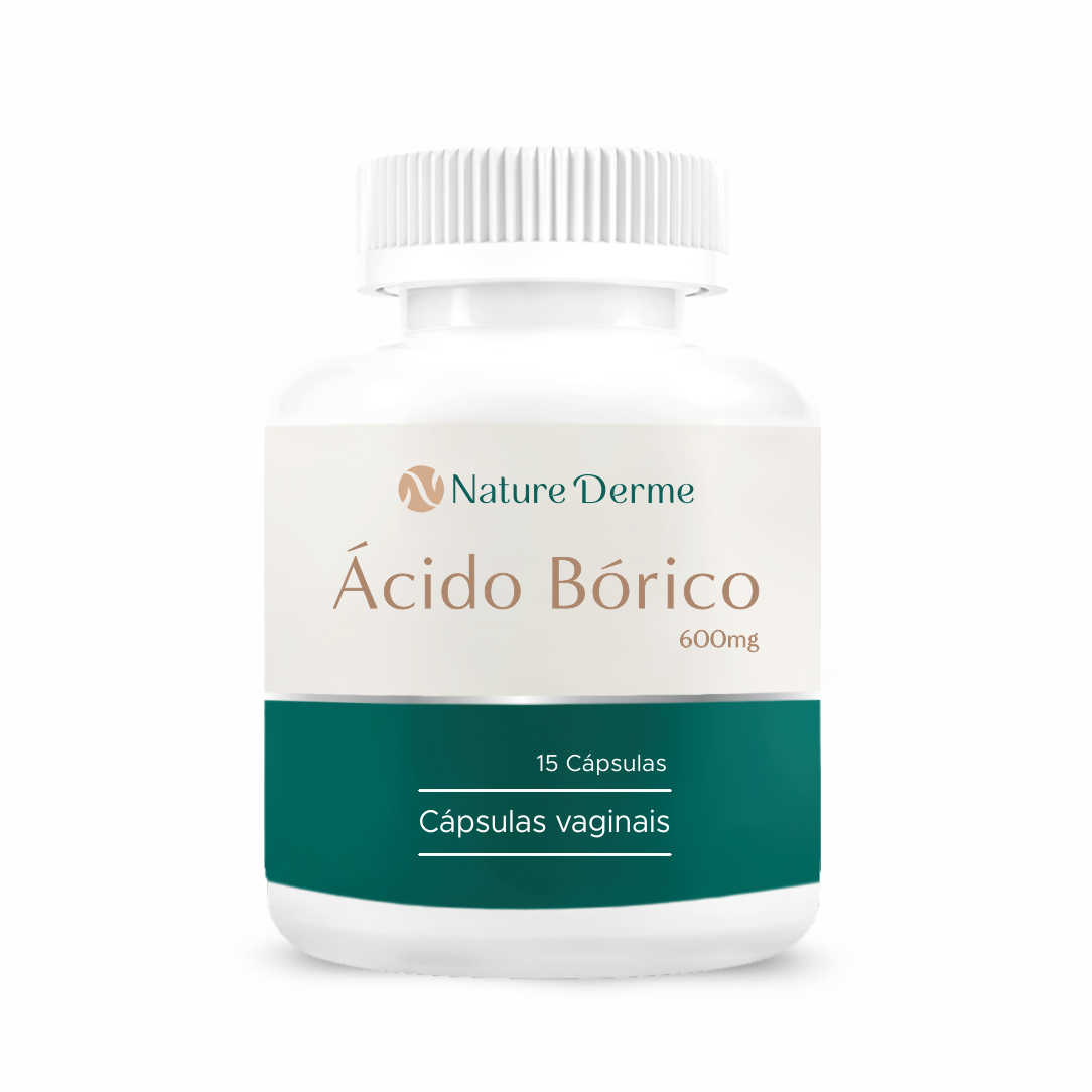 Ácido Bórico 600mg - Cápsulas de Tapioca