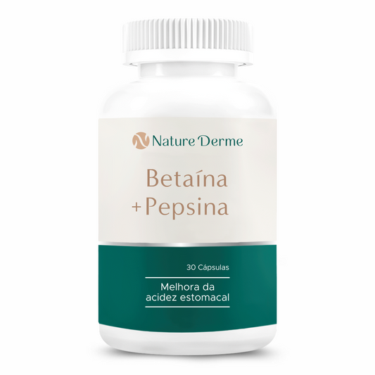 Betaína + Pepsina - Auxilia nos Processos Digestivos
