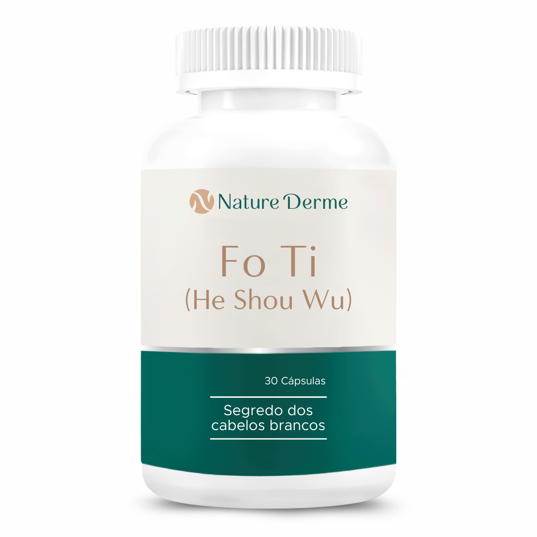 Fo Ti (He Shou Wu) 560mg - Segredo Dos Cabelos e Fios Brancos