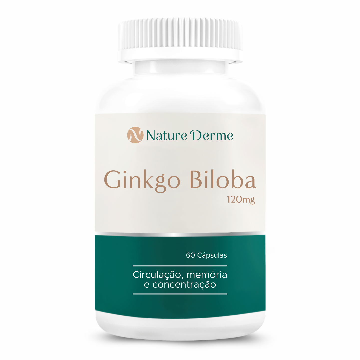 Ginkgo Biloba 120mg - Circulação, Memória e Concentração