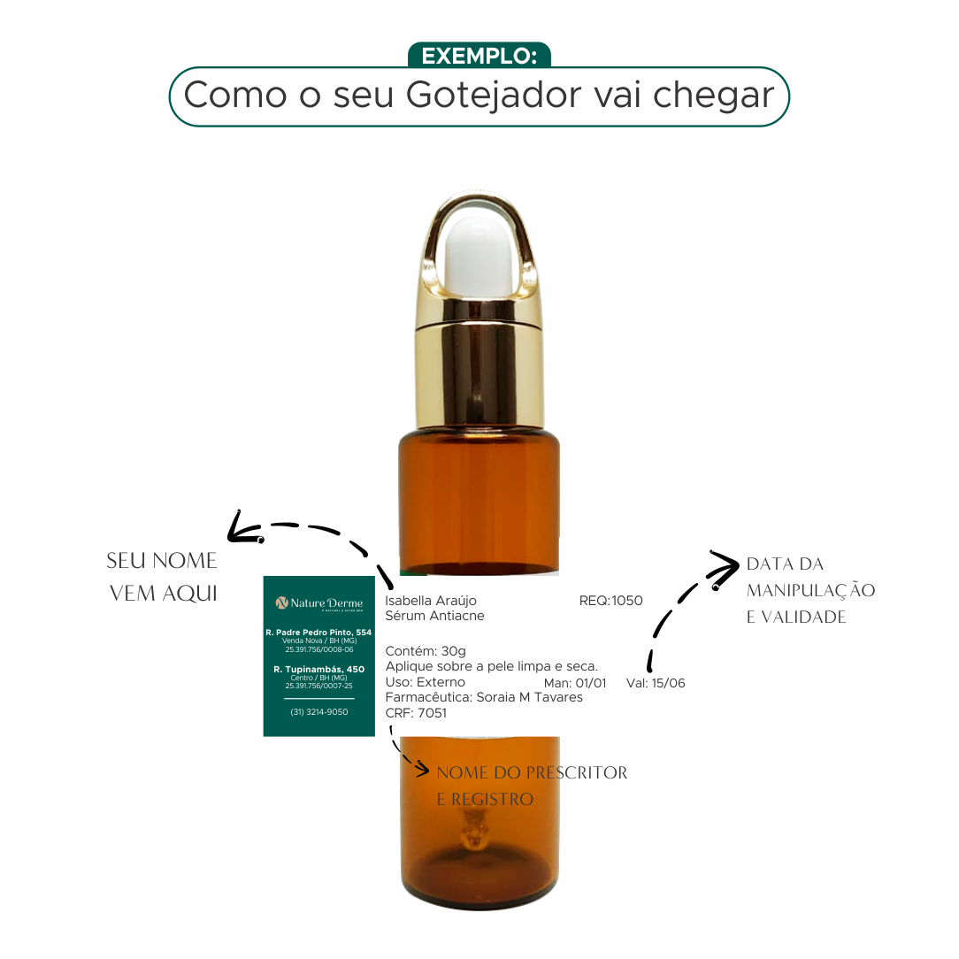 Sérum para Manchas de Acne - Ácido Azelaico e Niacinamida 30g