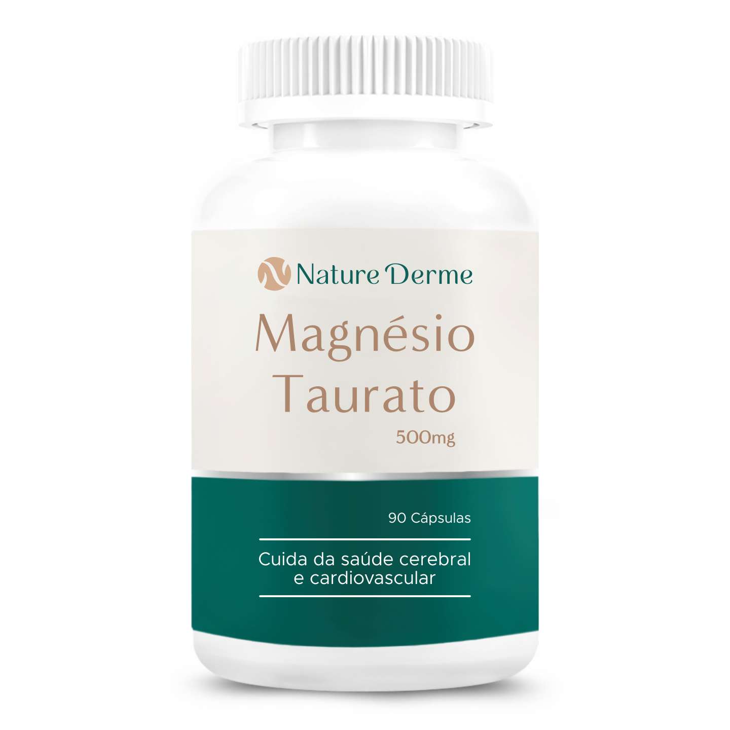 Magnésio Taurato 500mg - Saúde cardiovascular e cerebral