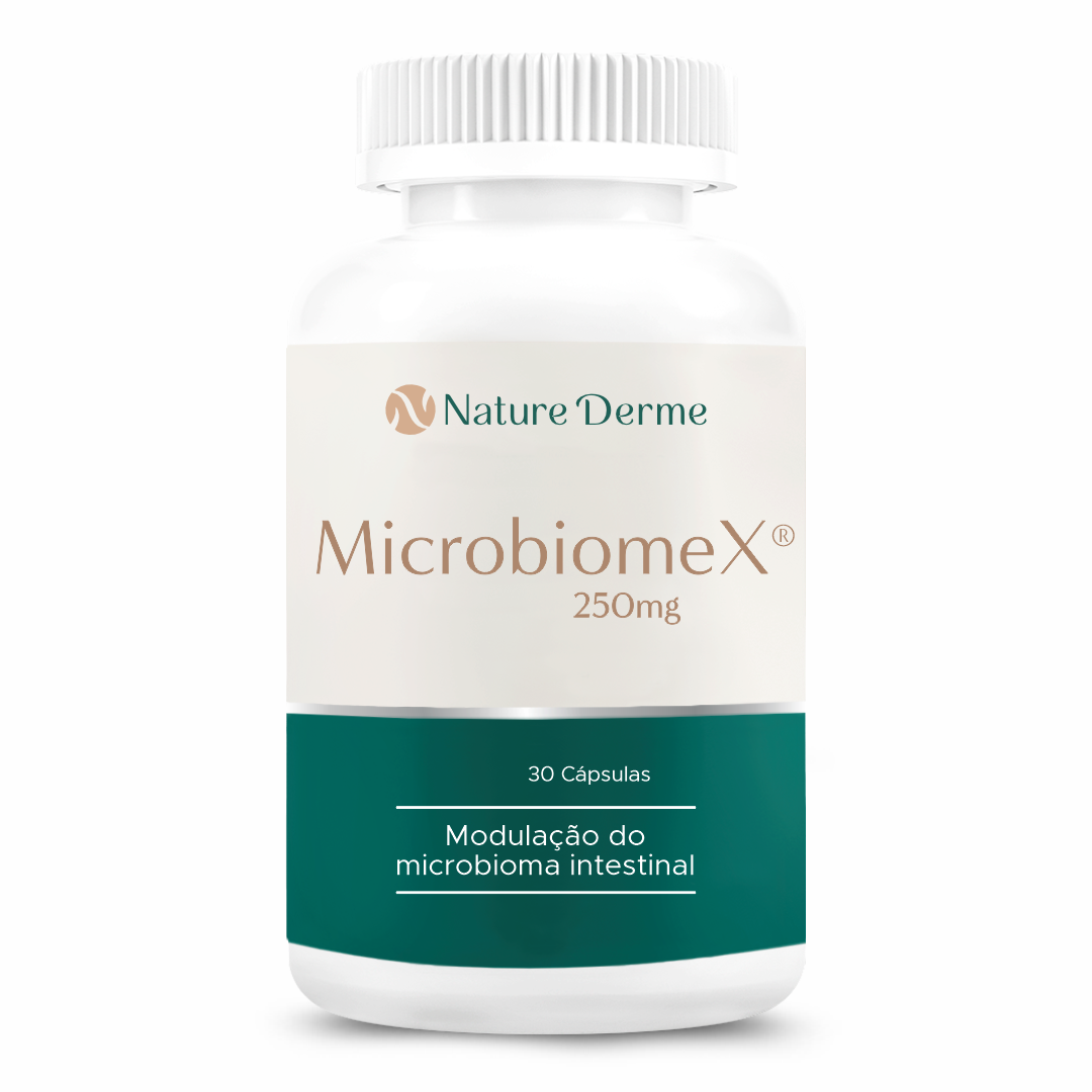 MicrobiomeX 250mg Modula o Do Microbioma Intestinal Nature Derme microbiomex-250mg-modula-o-do-microbioma-intestinal-nature-derme