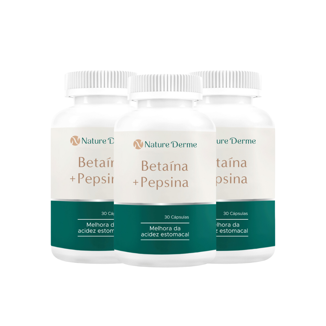Betaína + Pepsina - Auxilia nos Processos Digestivos