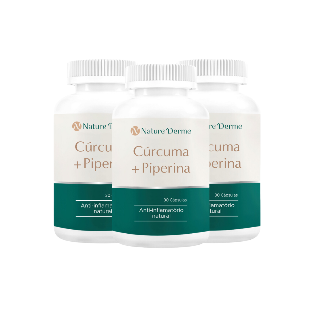 Curcuma + Piperina - Antiinflamatório Natural