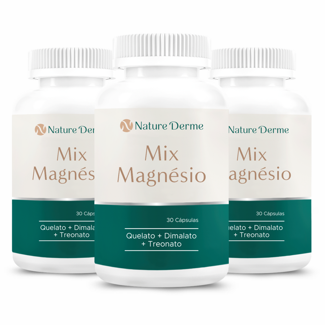 Mix Magnésio: Quelato + Dimalato + Treonato – Nature Derme