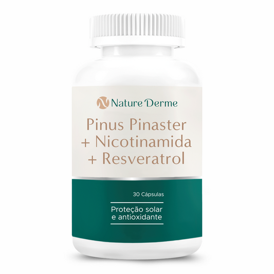 Pinus Pinaster + Nicotinamida + Resveratrol - Proteção Solar e Antioxidante