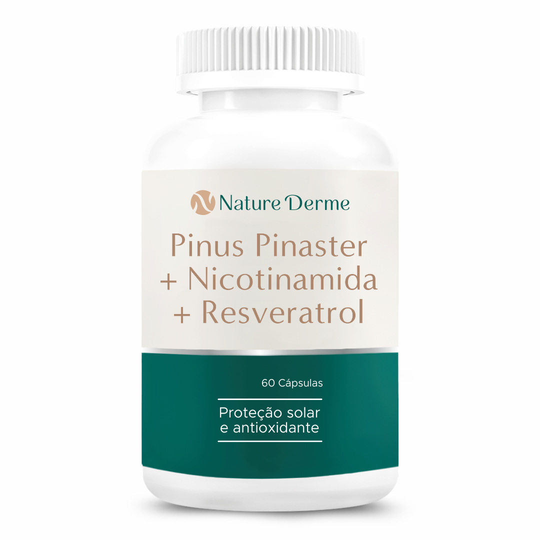 Pinus Pinaster + Nicotinamida + Resveratrol - Proteção Solar e Antioxidante