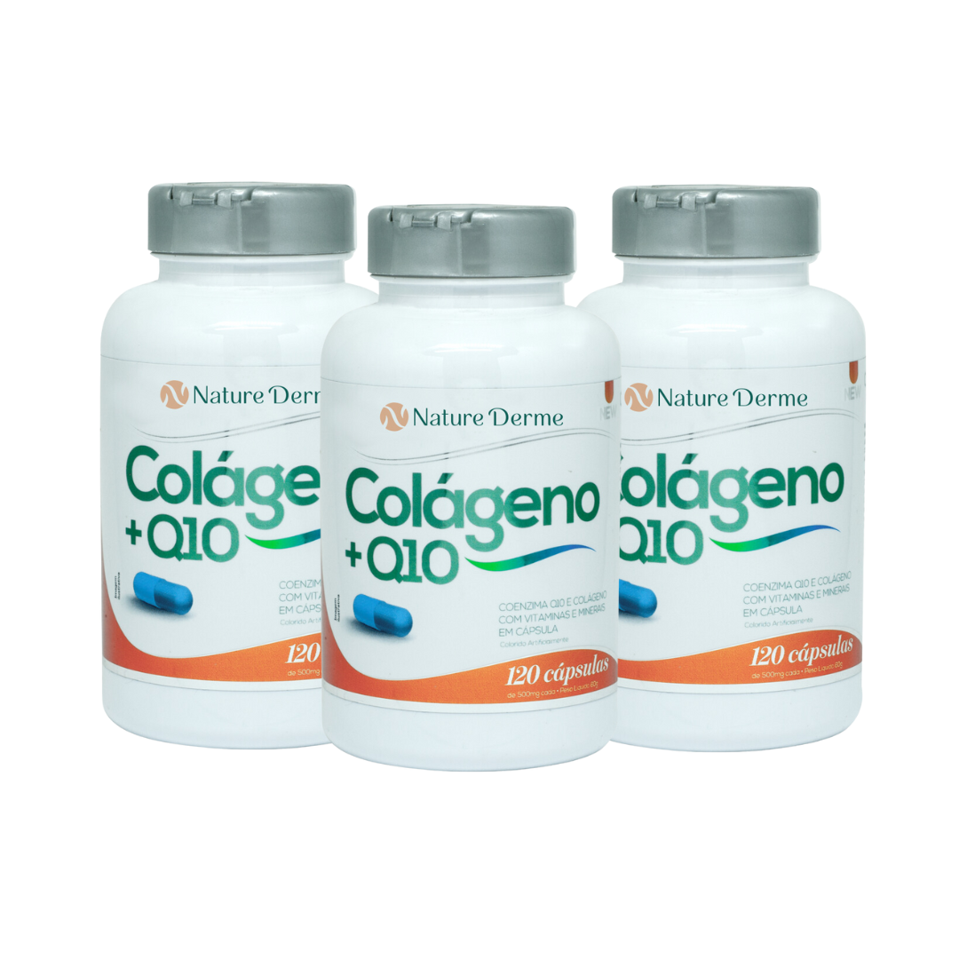 Colágeno + Q10 50mg - Firmeza e Elasticidade da Pele