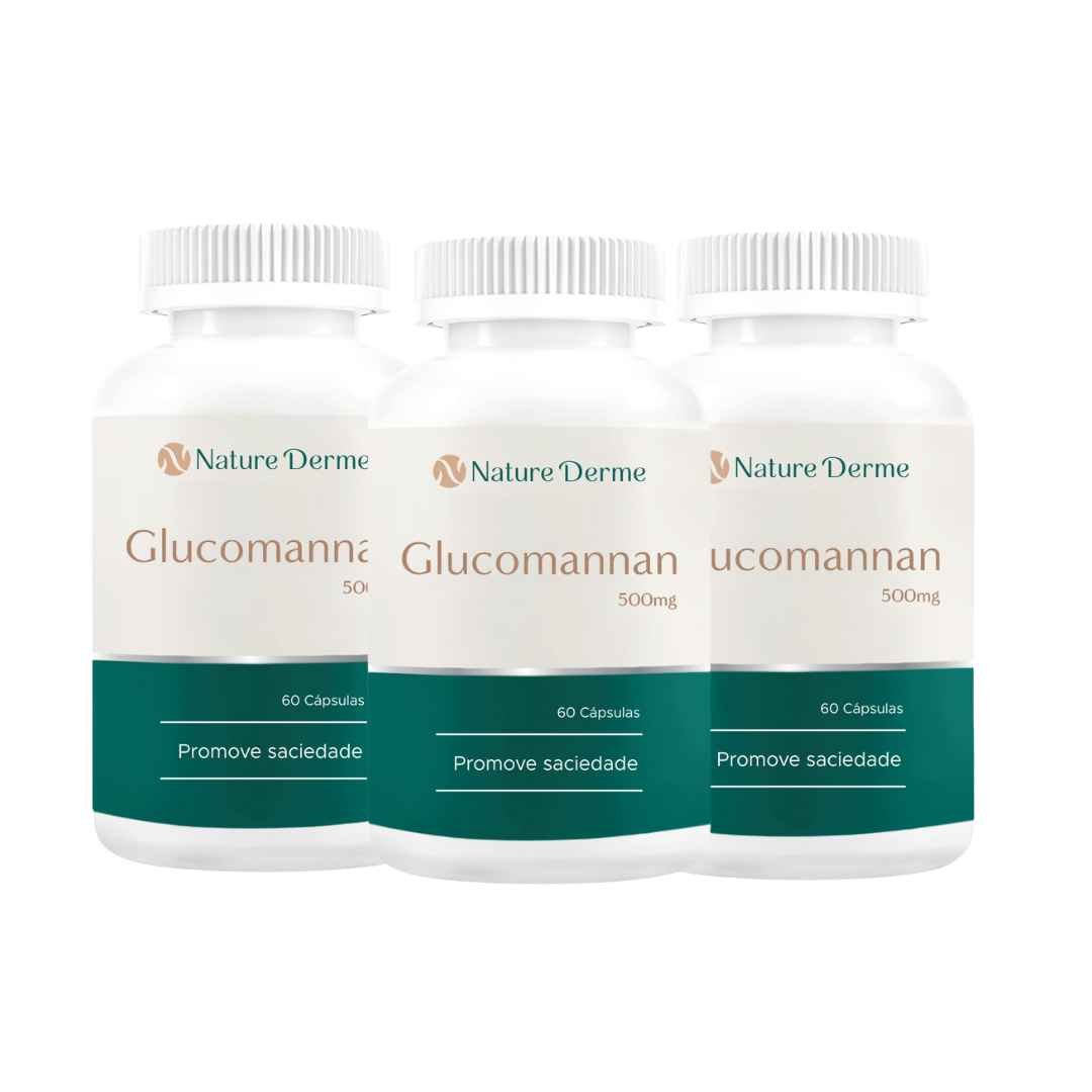 Glucomannan 500mg - Sensação de Saciedade