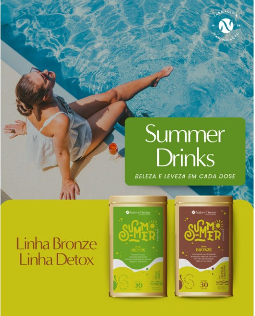 KIT DRINK BRONZE + DETOX - Elimina toxinas e potencializa seu bronzeado