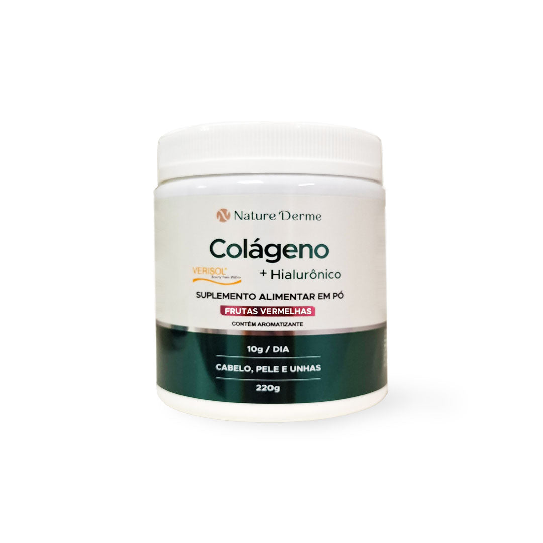 Colágeno Verisol + Ácido Hialurônico - Cabelo, Pele e Unhas
