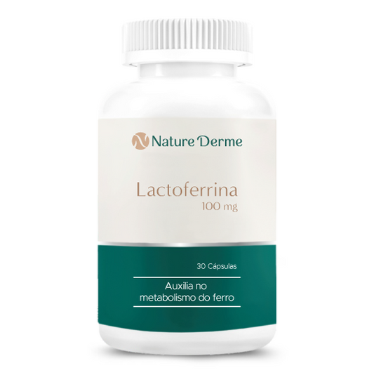 Lactoferrina 100mg - Auxílio no metabolismo do ferro